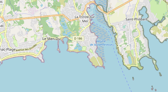 Aire camping-car sur la carte