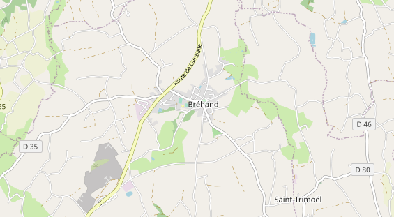 Aire camping-car sur la carte