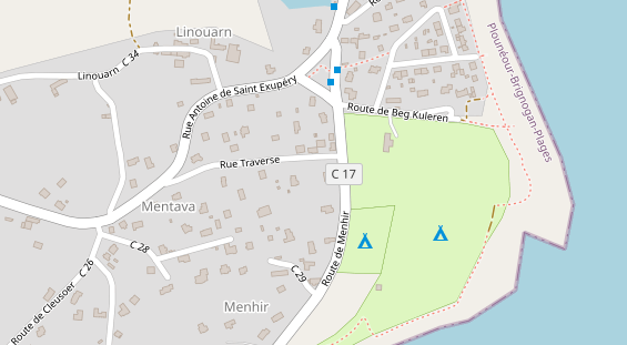 Stellplatz auf Satellitenbild