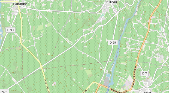 Aire camping-car sur la carte