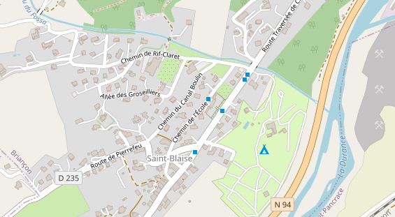 Stellplatz auf Satellitenbild