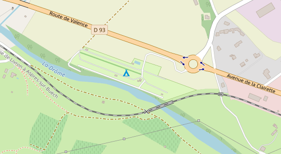 Stellplatz auf Satellitenbild