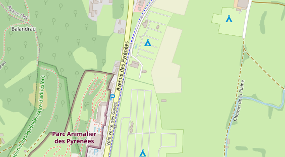 Stellplatz auf Satellitenbild