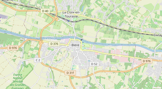 Área para autocaravana en la tarjeta