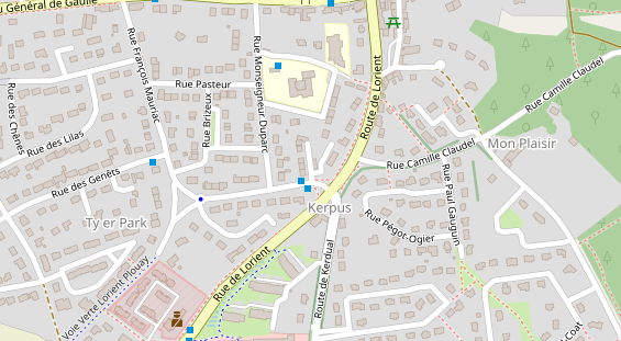 Stellplatz auf Satellitenbild