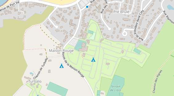 Stellplatz auf Satellitenbild