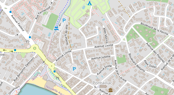 Stellplatz auf Satellitenbild