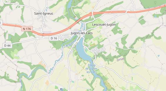 Aire camping-car sur la carte