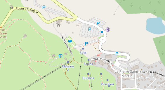 Stellplatz auf Satellitenbild