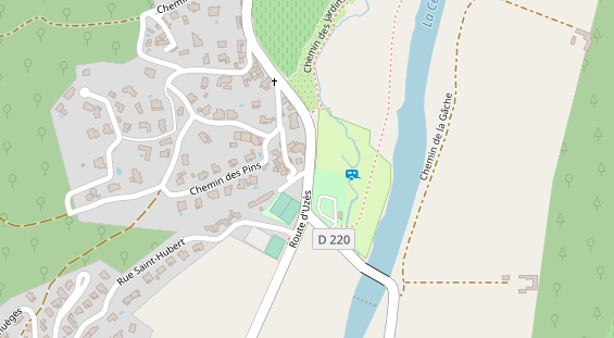 Stellplatz auf Satellitenbild