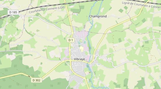 Aire camping-car sur la carte
