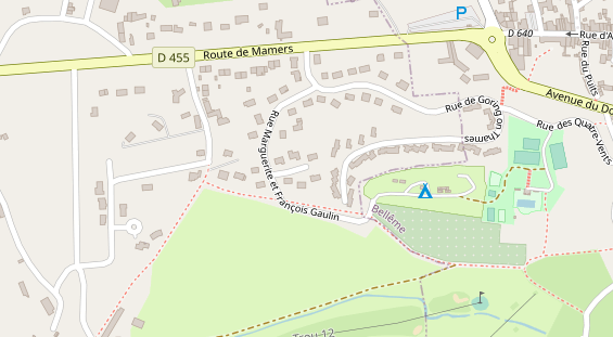 Stellplatz auf Satellitenbild