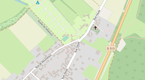 Stellplatz auf Satellitenbild