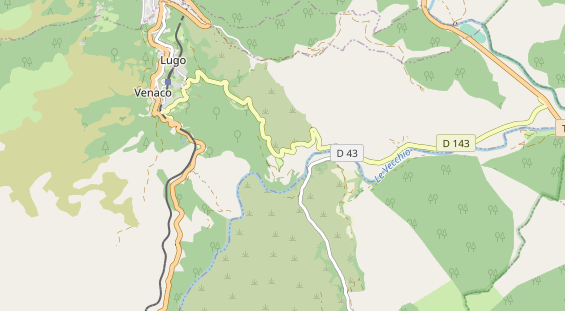 Aire camping-car sur la carte