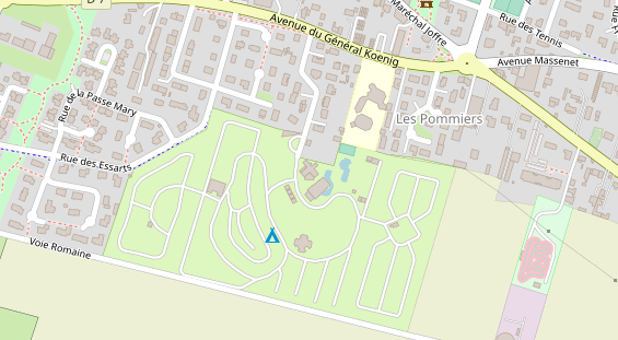 Stellplatz auf Satellitenbild