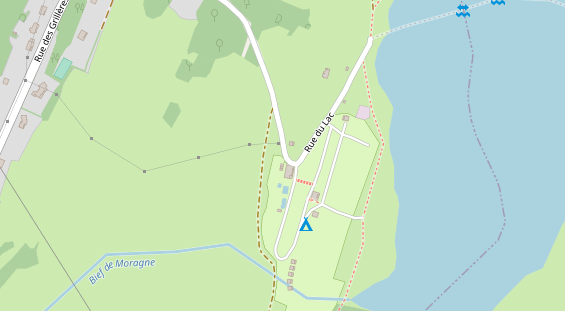 Stellplatz auf Satellitenbild