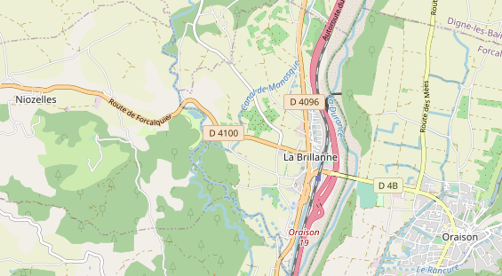 Aire camping-car sur la carte