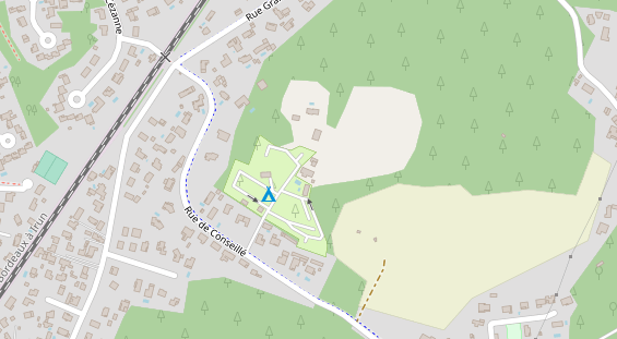 Stellplatz auf Satellitenbild