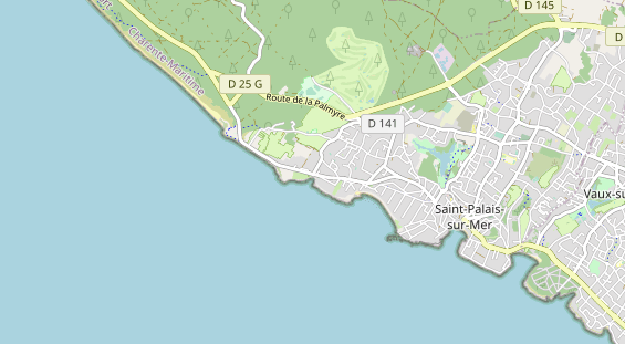 Aire camping-car sur la carte