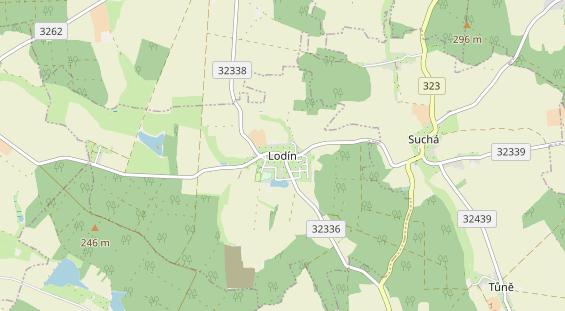 Aire camping-car sur la carte