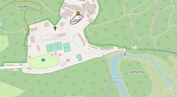 Stellplatz auf Satellitenbild