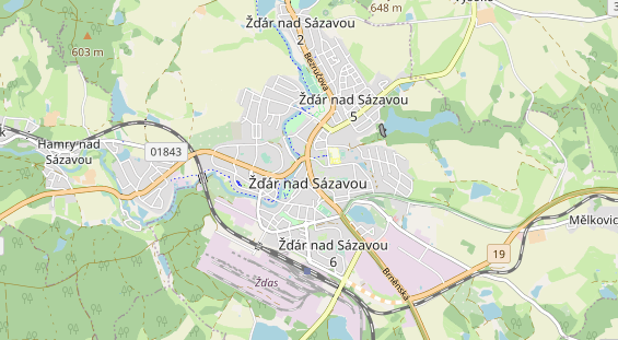 Area di sosta per camper sulla carta