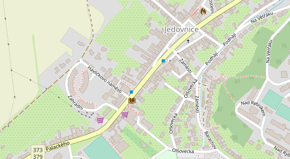 Stellplatz auf Satellitenbild