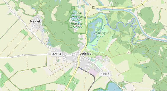 Aire camping-car sur la carte