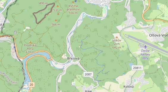 Área para autocaravana en la tarjeta