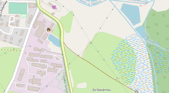 Stellplatz auf Satellitenbild