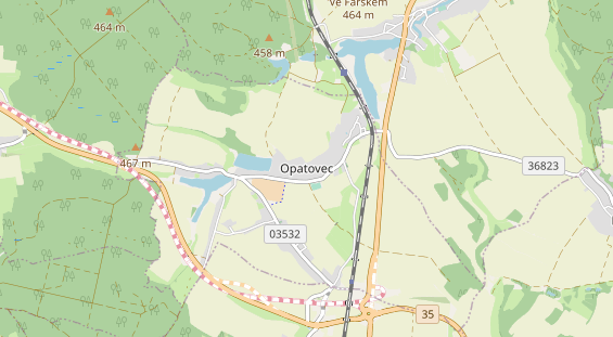 Area di sosta per camper sulla carta