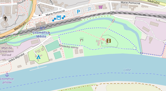 Stellplatz auf Satellitenbild