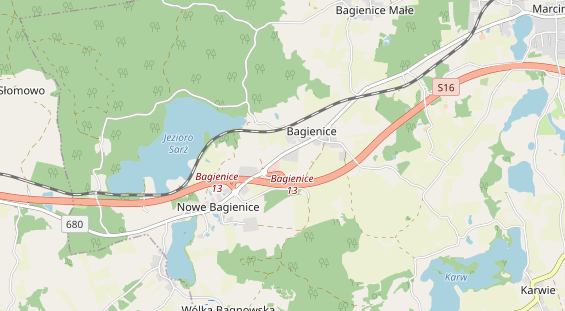 Área para autocaravana en la tarjeta