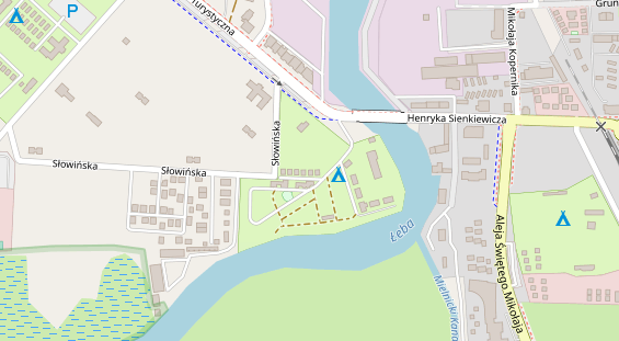 Stellplatz auf Satellitenbild