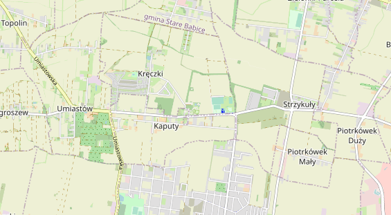 Aire camping-car sur la carte