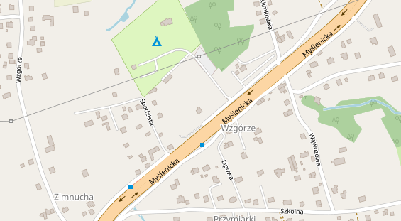 Stellplatz auf Satellitenbild