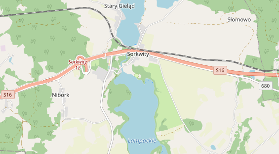 Área para autocaravana en la tarjeta