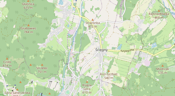 Área para autocaravana en la tarjeta