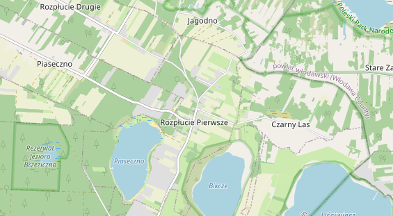 Área para autocaravana en la tarjeta