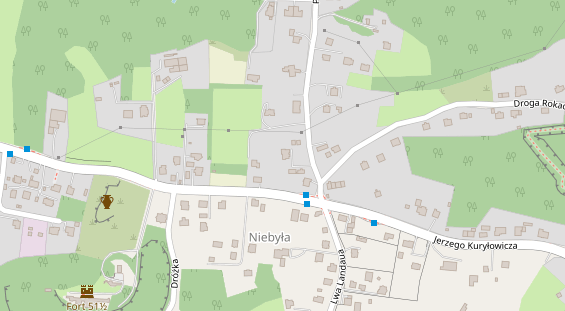 Stellplatz auf Satellitenbild