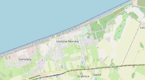 Area di sosta per camper sulla carta