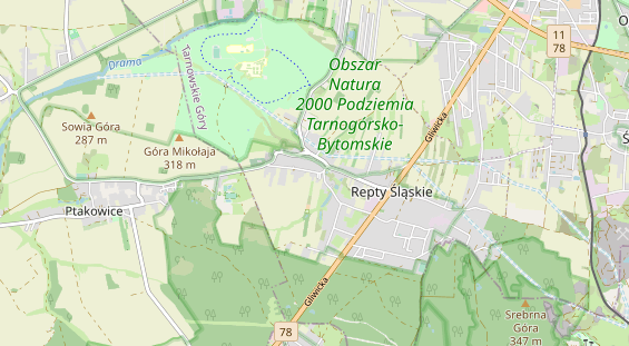 Área para autocaravana en la tarjeta