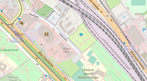 Stellplatz auf Satellitenbild