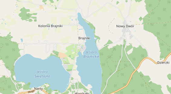 Area di sosta per camper sulla carta