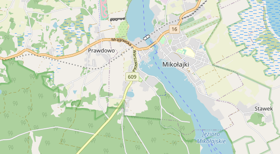 Area di sosta per camper sulla carta