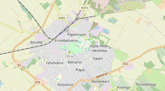 Aire camping-car sur la carte