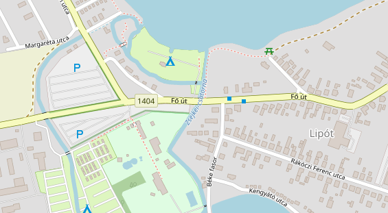 Stellplatz auf Satellitenbild