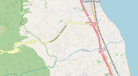 Area di sosta per camper sulla carta