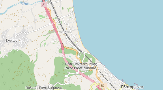 Area di sosta per camper sulla carta