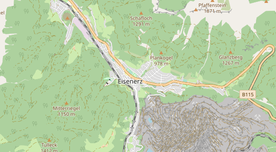 Área para autocaravana en la tarjeta